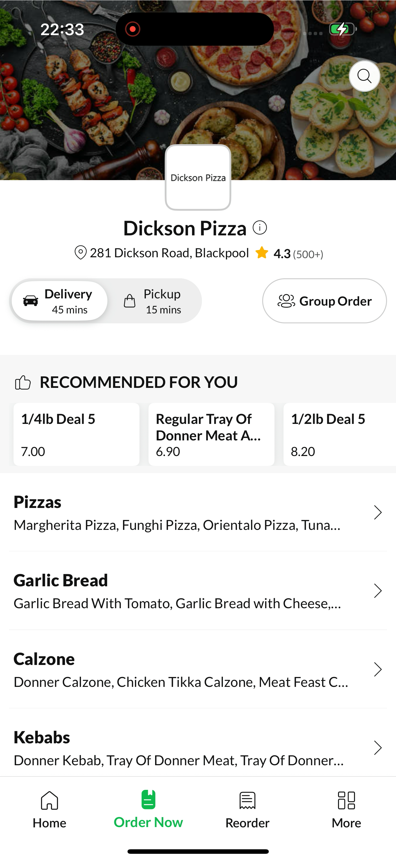 Dickson Pizza screenshot 3