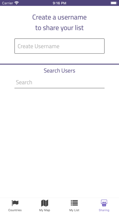 Travel Tracker - Where Next? Screenshot
