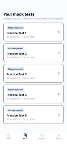 Michigan SOS Permit Test 2026 iPhone screenshot