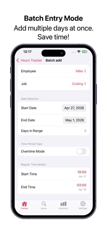 Work Log -  Hours Tracker Screenshot 5 of 7