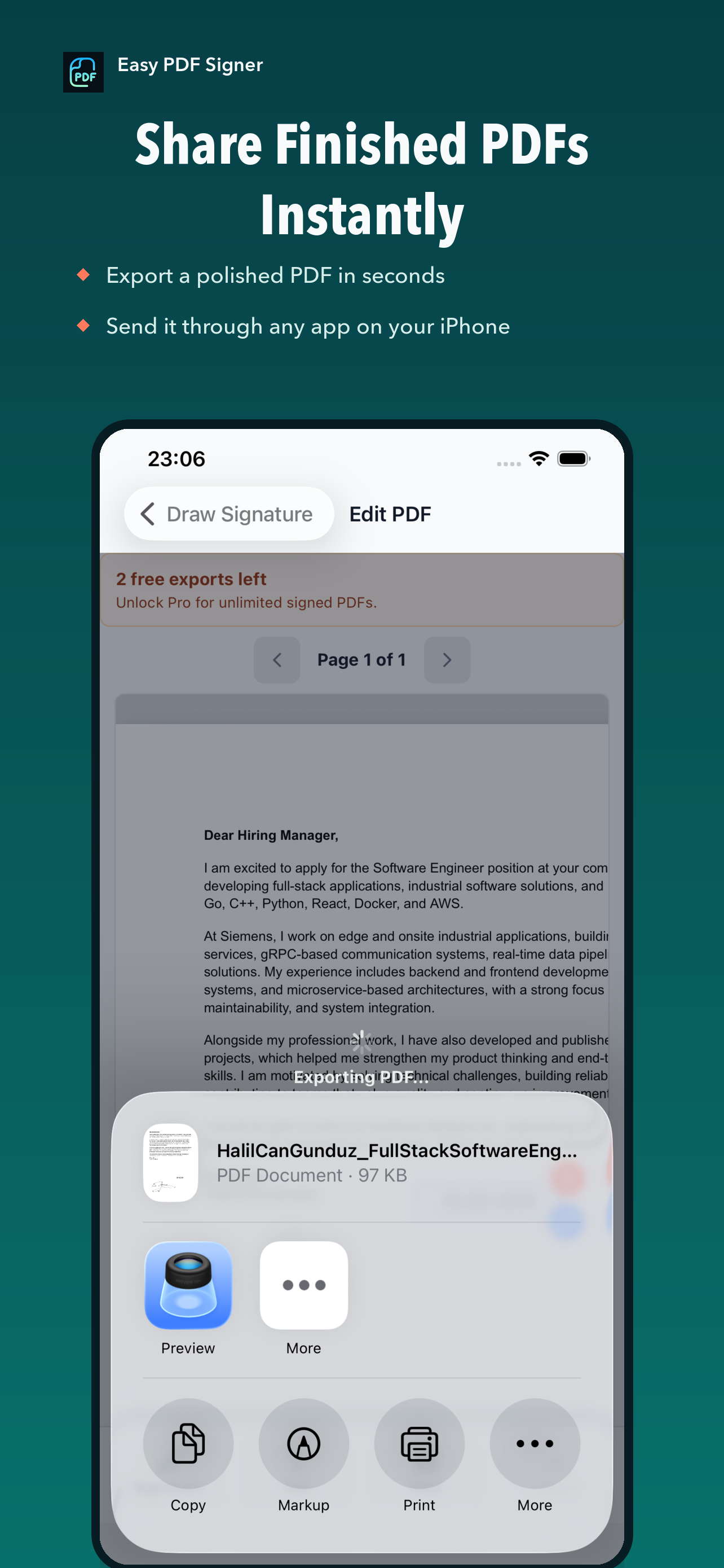 Easy PDF Signer screenshot 4