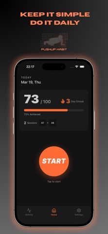 Pushup Habit: Auto Counter Screenshot 1 of 5