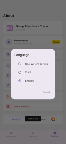 Group Attendance Tracker Screenshot 4 of 5