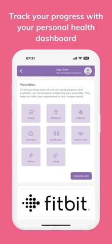 Move To Happiness App screenshot