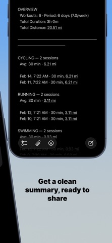 Health Export - Workout to CSV screenshot