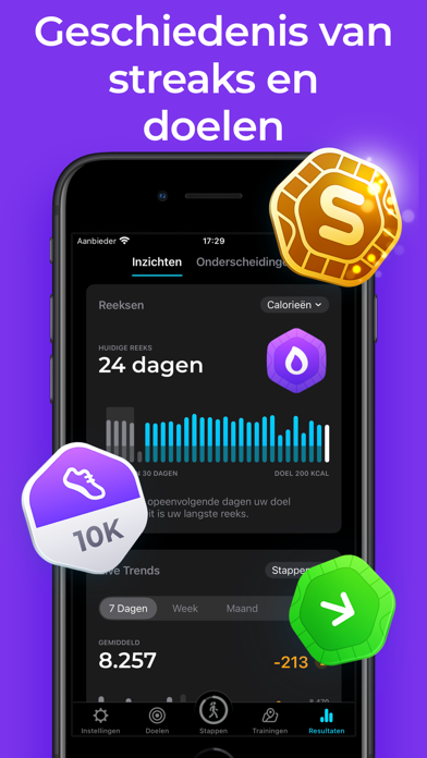 StepsApp Stappenteller iPhone app afbeelding 6