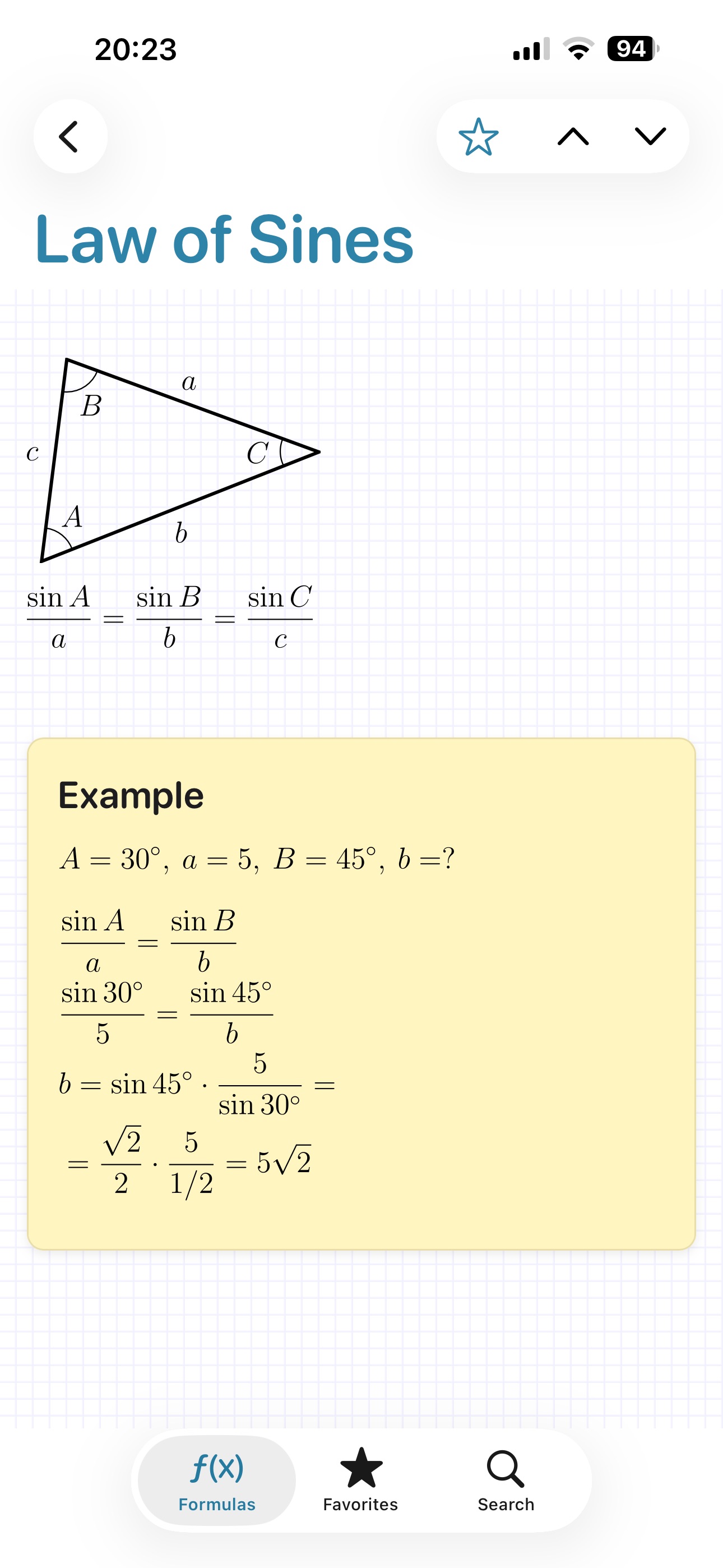 Screenshot 5 of Math Formulas - Ref. Guide
