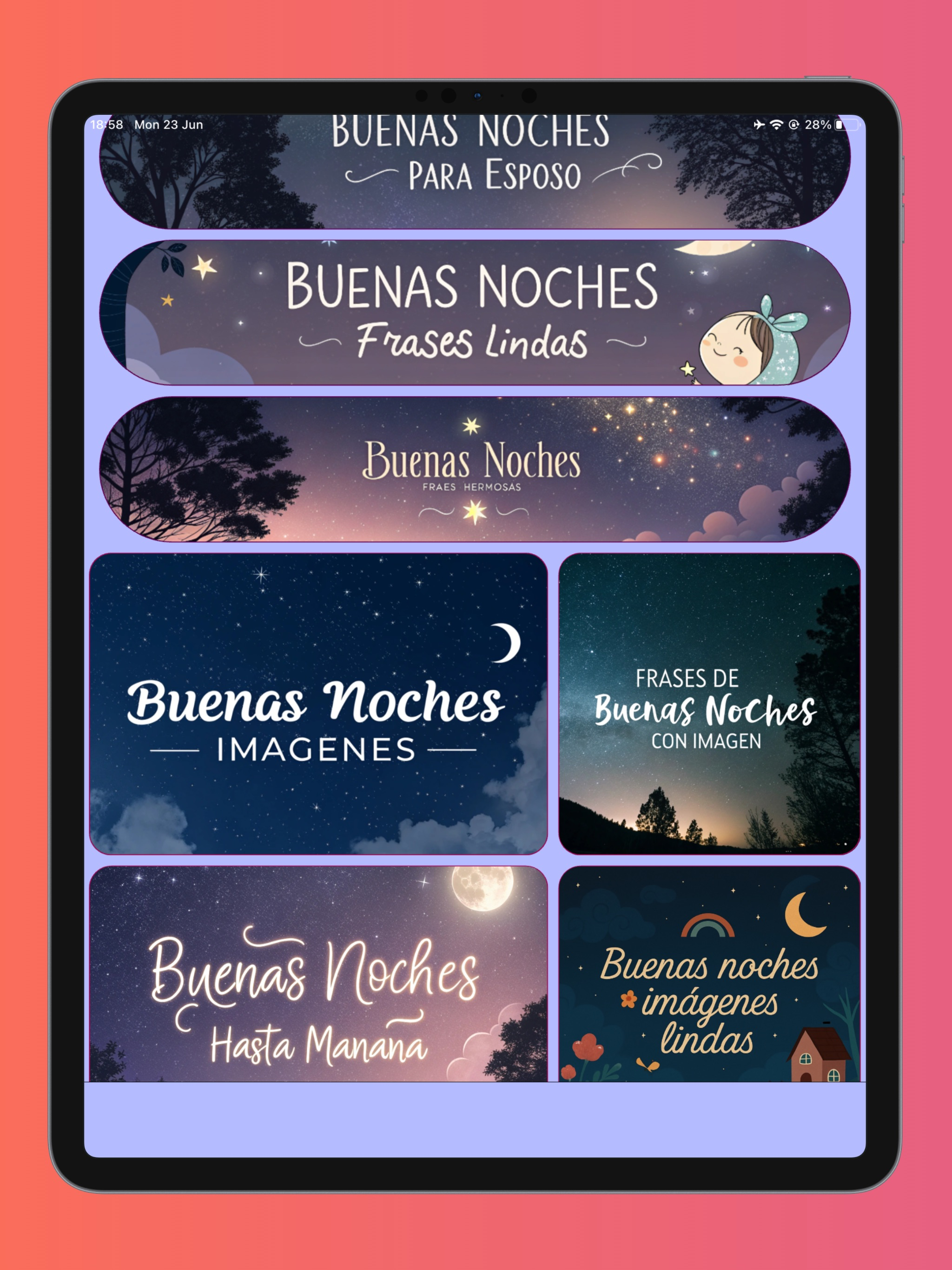buenos días y buenas noches.
