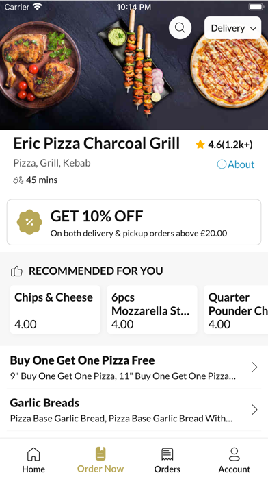Eric Pizza Charcoal Grill Screenshot