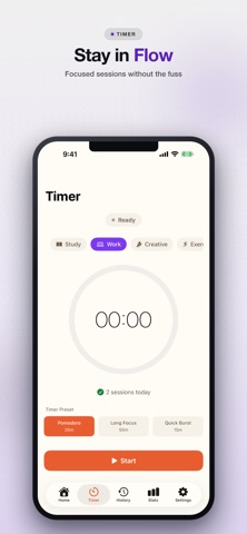 FocusForge - Deep Work Timer iPhone screenshot