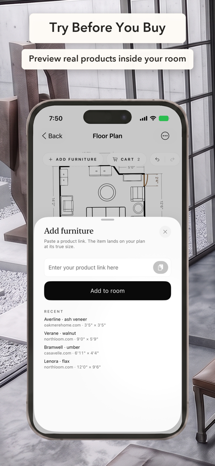 Roomantic: 3D室内设计 的 App Store 截图 2