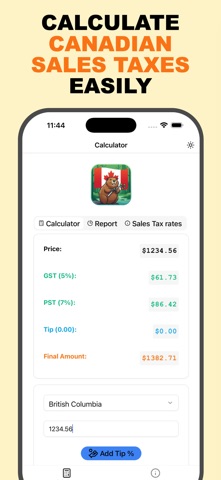 Sales Tax Canada - Beaver screenshot