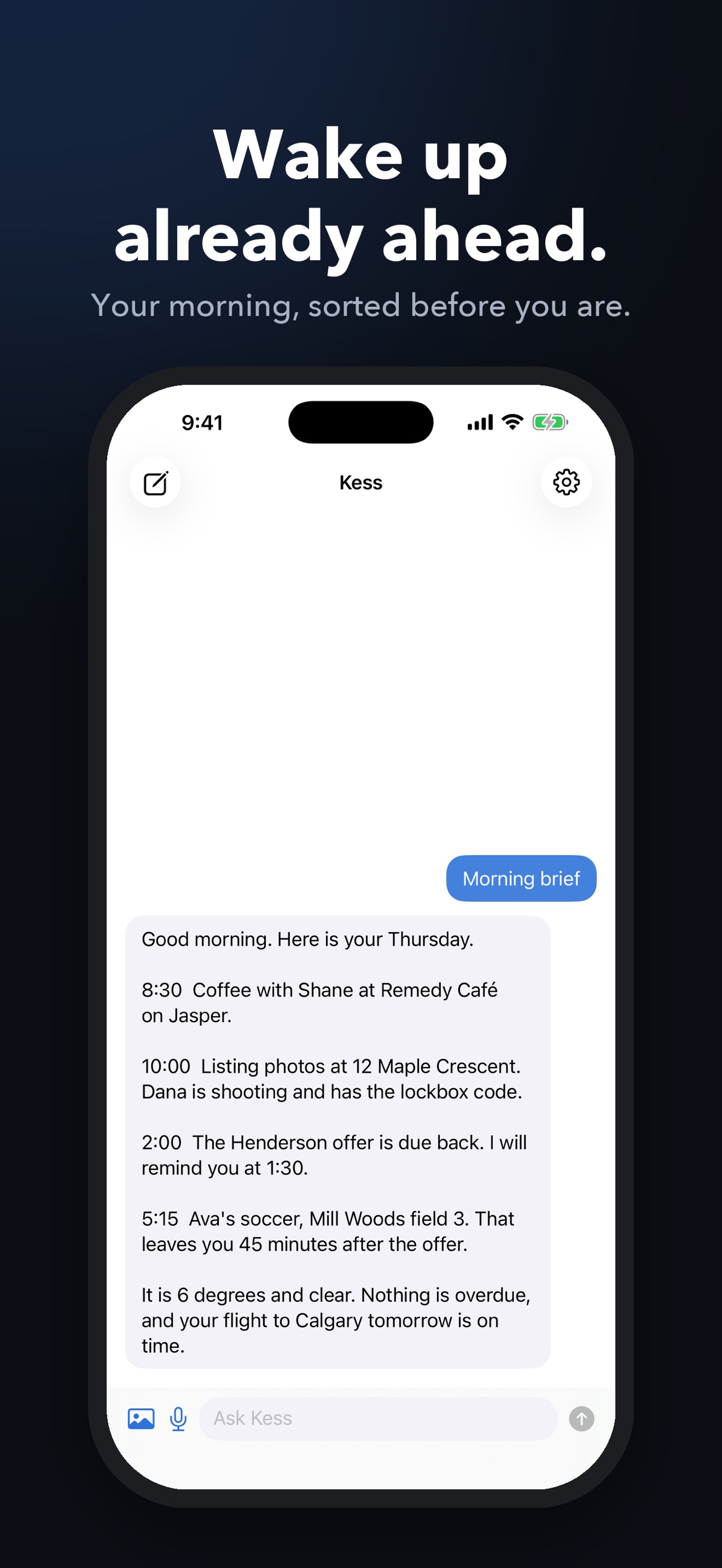 Screenshot 2 of Kess: AI Personal Assistant