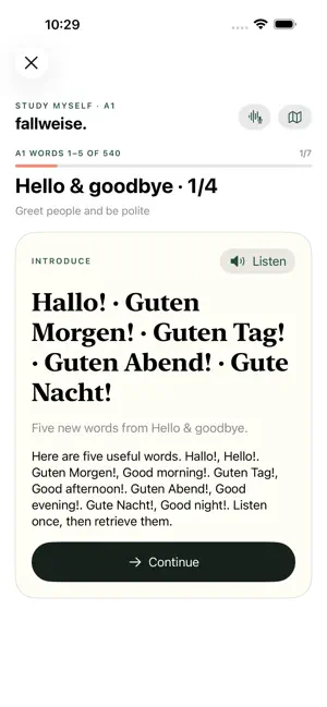 Fallweise: Learn German screenshot 2