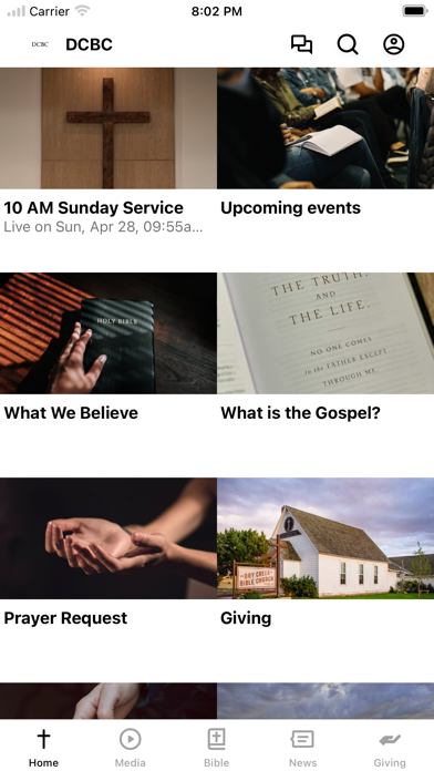 Dry Creek Bible Church Screenshot