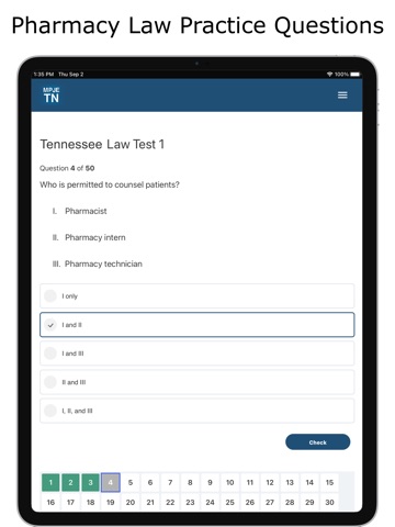 MPJE Tennessee Test Prep iPad screenshot