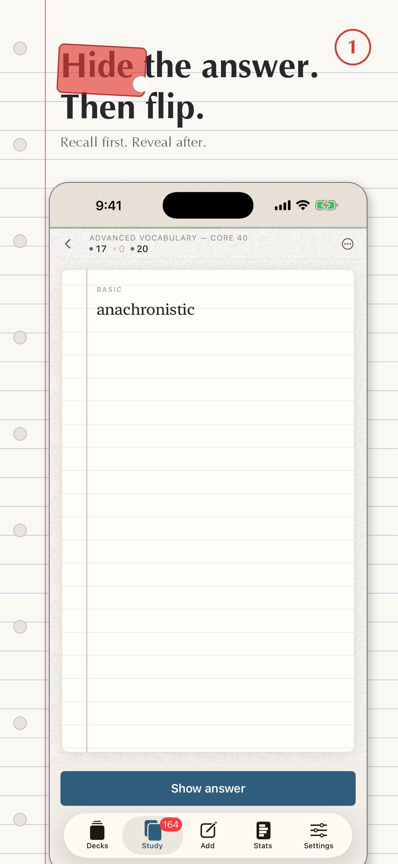 Screenshot 1 of Rewise: Flashcards & Memory