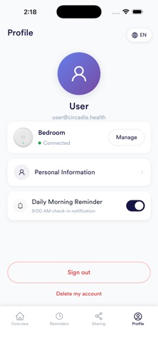 Circadia Member App Screenshot 5 of 5