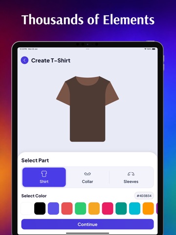 T-Shirt Design Maker iPad screenshot