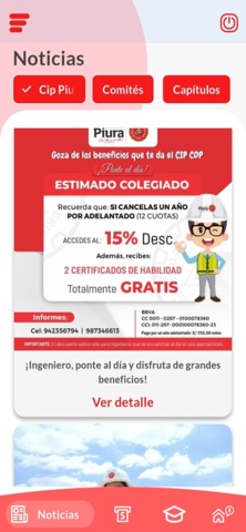 MI CIP PIURA APP screenshot