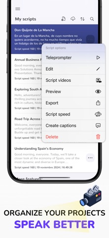 Teleprompter App - Autokue iPhone screenshot