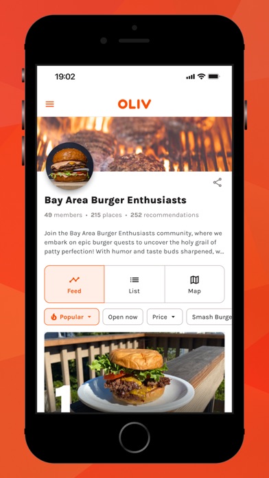 Oliv: Community Recommendation Screenshot