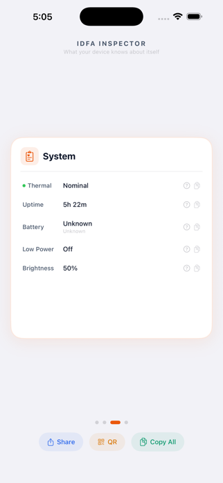 IDFA Inspector — Device Info Screenshot 3 of 4
