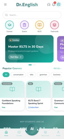 Dr English IQ iPhone screenshot