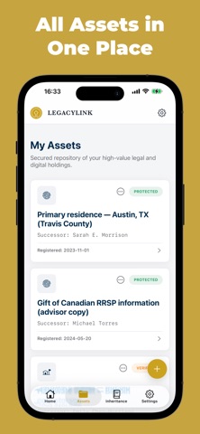 LegacyLink: Trusted & Safewill iPhone screenshot