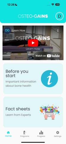 OSTEO-GAINS screenshot