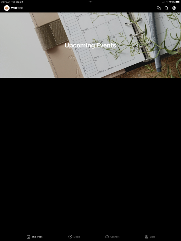 WOF Church iPad screenshot 1 - Education app