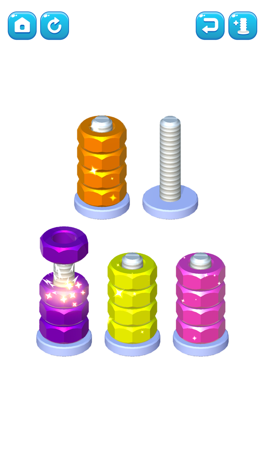 #2. Nuts Sort: Nuts & Bolts Puzzle (iOS) Podle: COMMANDOO JOINT STOCK COMPANY