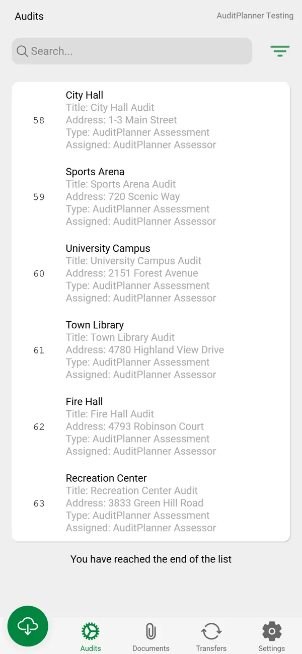Screenshot #1 pour AuditPlanner