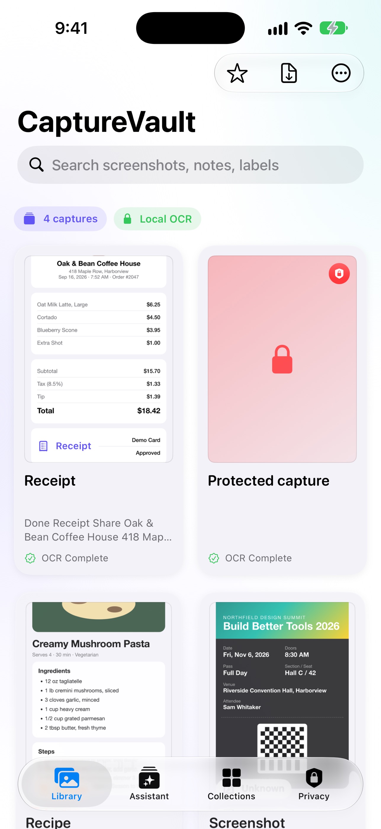 Screenshot 2 of CaptureVault