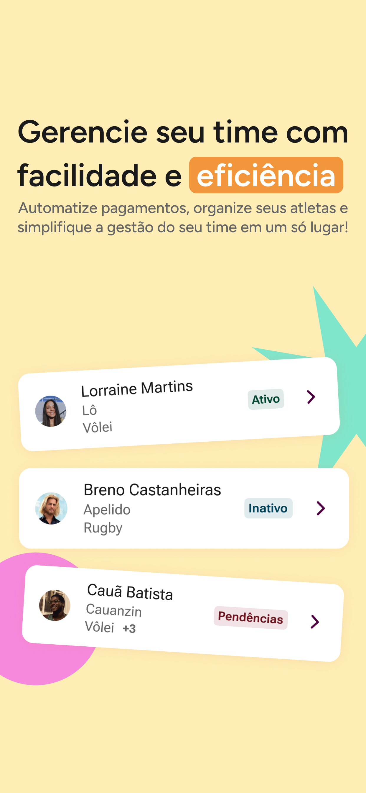 Athletic Gear - Gestão do time screenshot 3