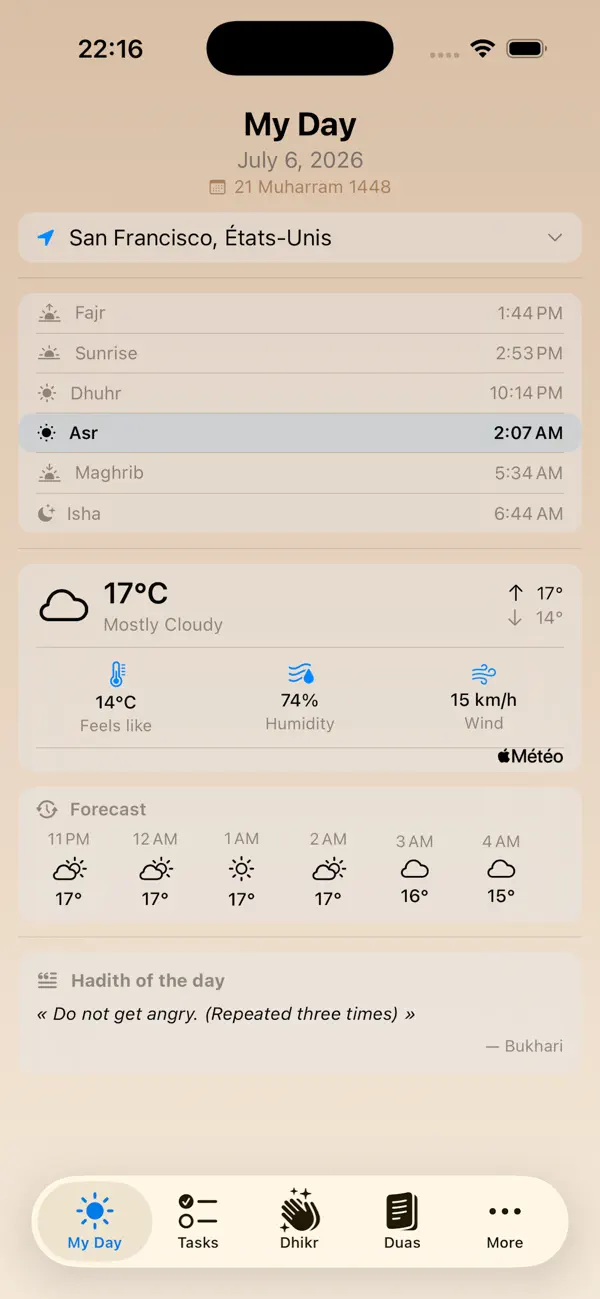 Screenshot #1 pour Ma journée