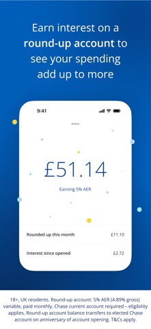 Chase UK iPhone screenshot