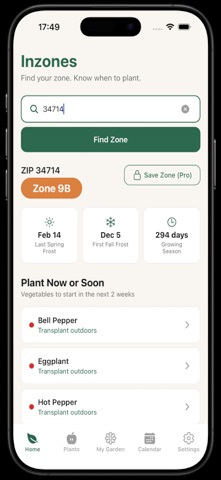 InZones iPhone screenshot