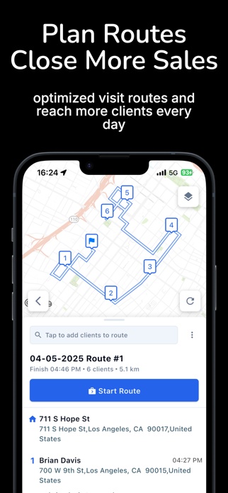 ClientMaps Sales Route Planner Screenshot 1 of 6
