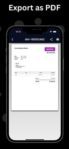 Invoice Maker - Estimate PDF iPhone screenshot