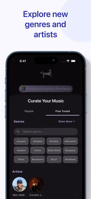 Tune: Music Discovery screenshot 4