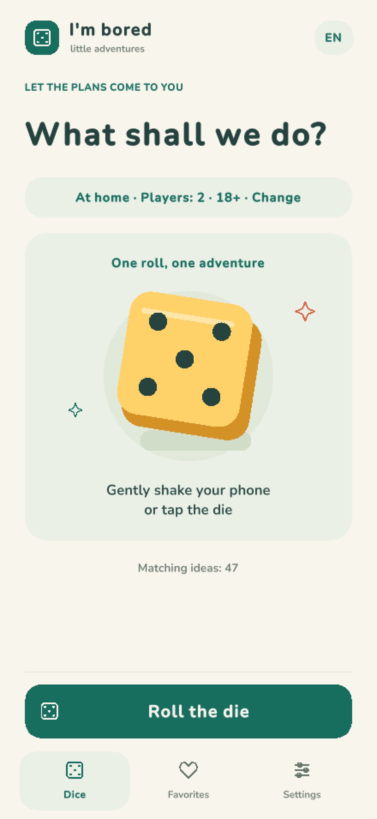Screenshot 2 of I'm Bored: Idea Dice