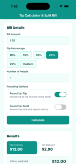 Tip Split Calc: Group Bill screenshot 3
