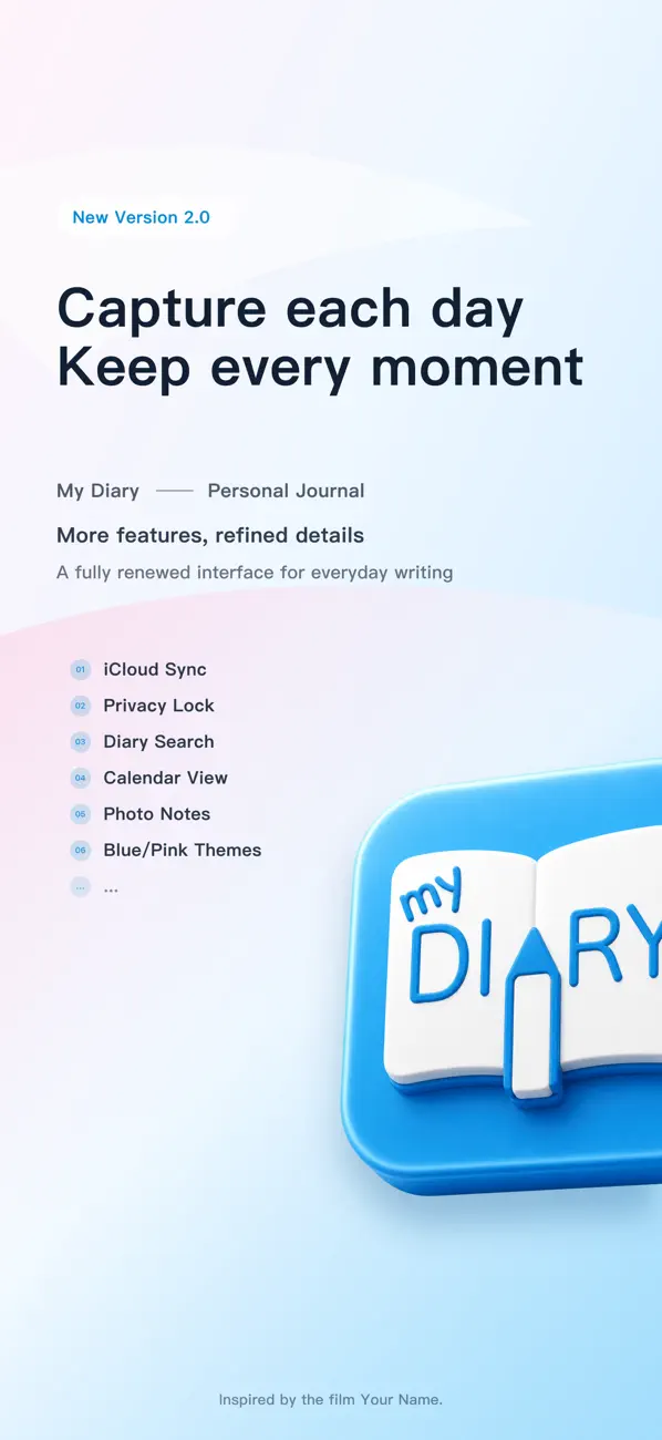 Screenshot #1 pour My Diary - My Memory