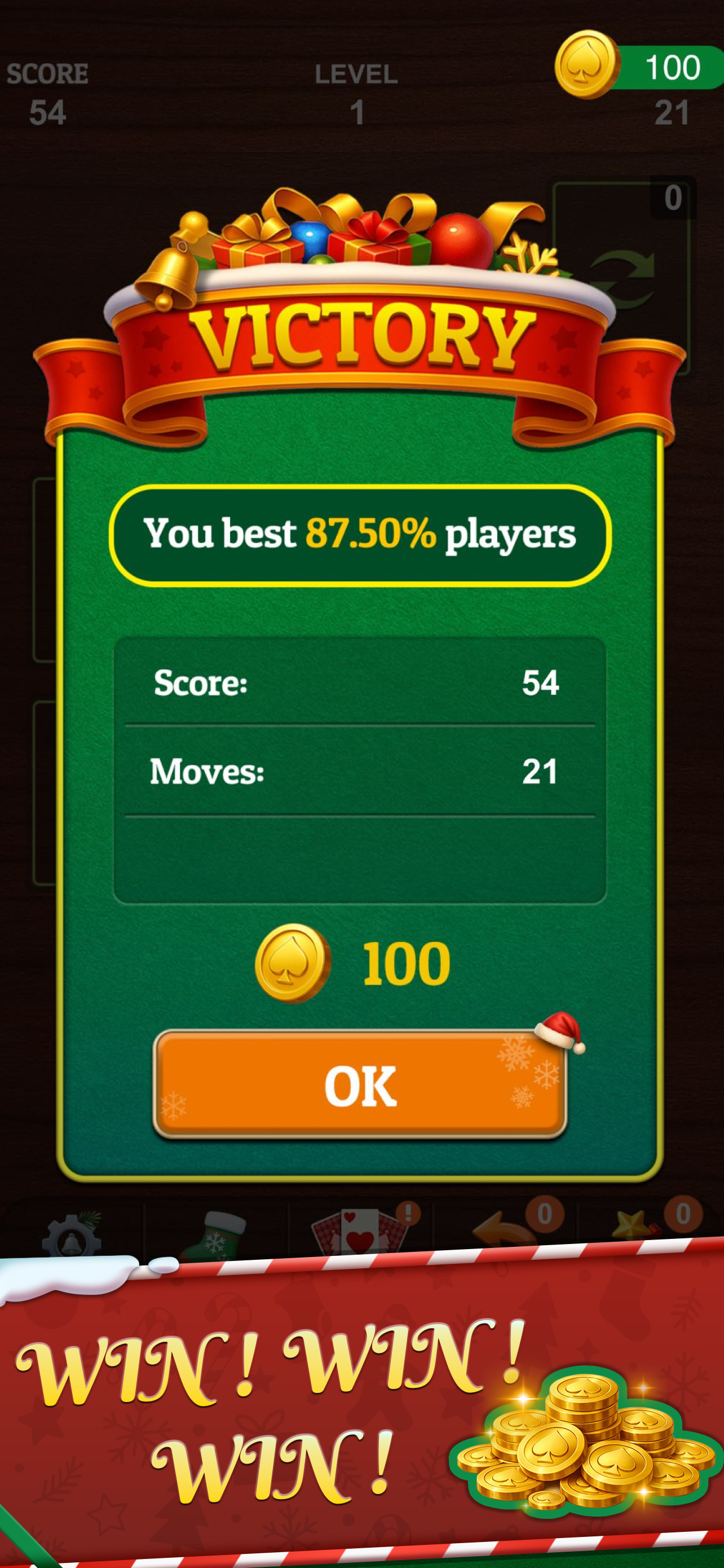Xmas Solitaire: Festival Word