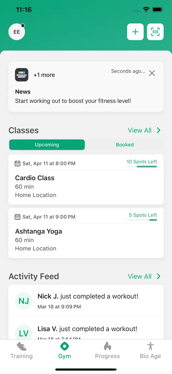 Screenshot #3 pour Fitness Point Member App