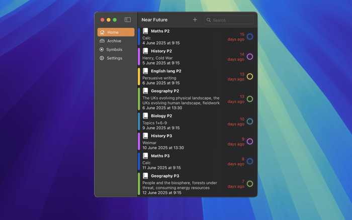 Near Future - Event Tracker