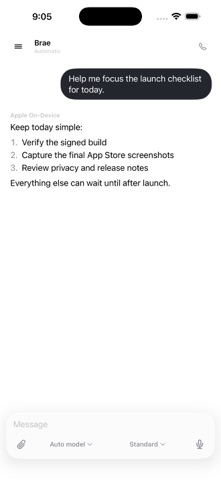 Brae – Private AI Assistant Screenshot 1 of 6