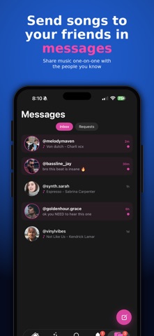 Tunesday: Share Music Weekly iPhone screenshot