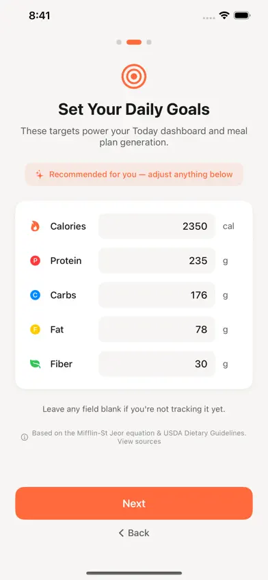 Alimenta - AI Meal Planner screenshot 2